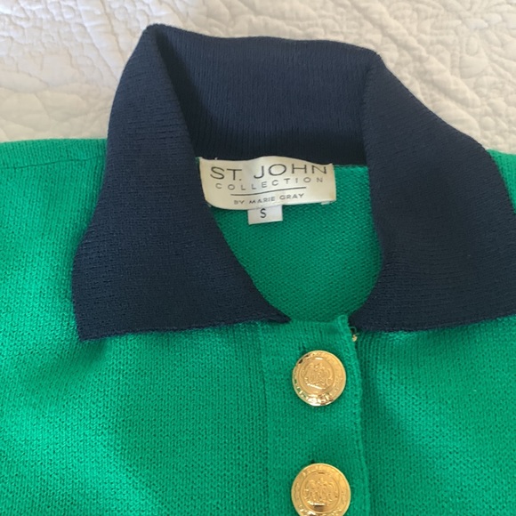 St John Collection By Marie Gray (vintage) knit tunic top and skirt - Picture 2 of 3